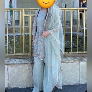 Sophisticated Light Green Salwar Kameez suit